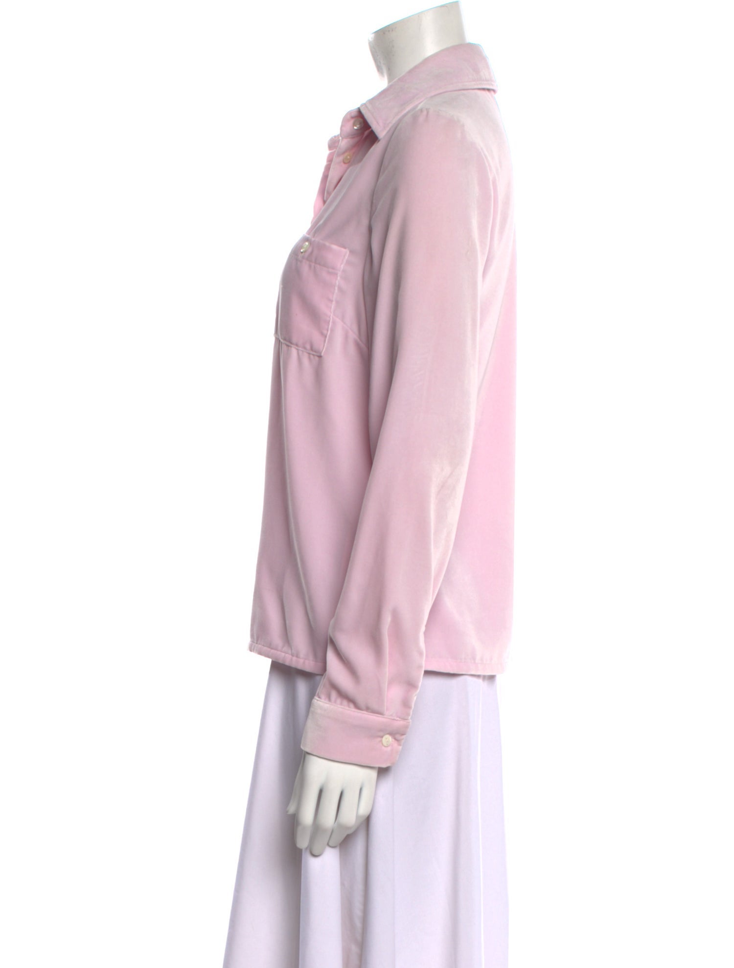 Maryam Nassir Zadeh Long Sleeve Button-Up Top